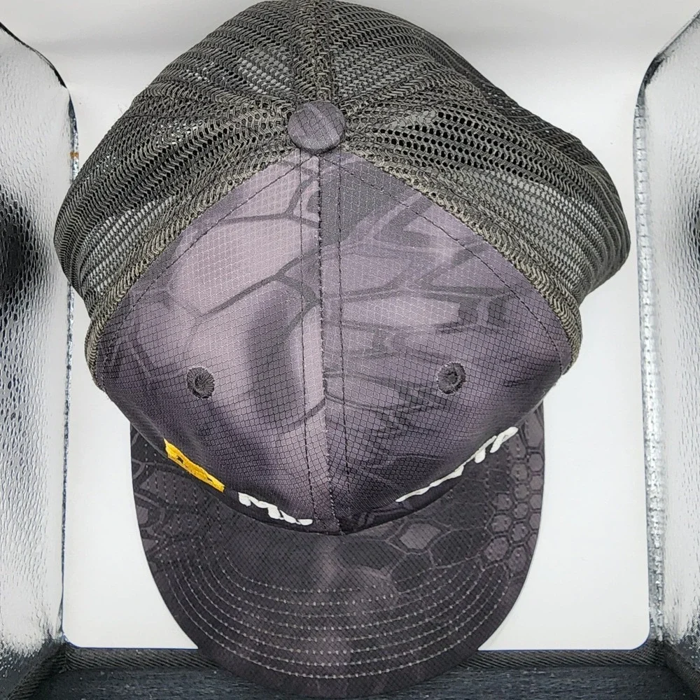 Minn Kota Richardson 112P‎ Trucker Hat Mens Black Camo Mesh Snapback Fishing Cap